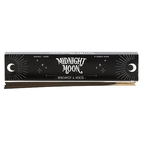 Midnight Moon Räucherstäbchen Bergamotte & Neroli – 15er-Pack Aromatische indische Räucherstäbchen – handgerollte, vegane & biologische Duftpackung mit Halter – Vorsicht beim Verbrennen Midnight Moon Räucherstäbchen Bergamotte & Neroli – 15er-Pack Aromatische indische Räucherstäbchen – handgerollte, vegane & biologische Duftpackung mit Halter – Vorsicht beim Verbrennen von Something Different Wholesale