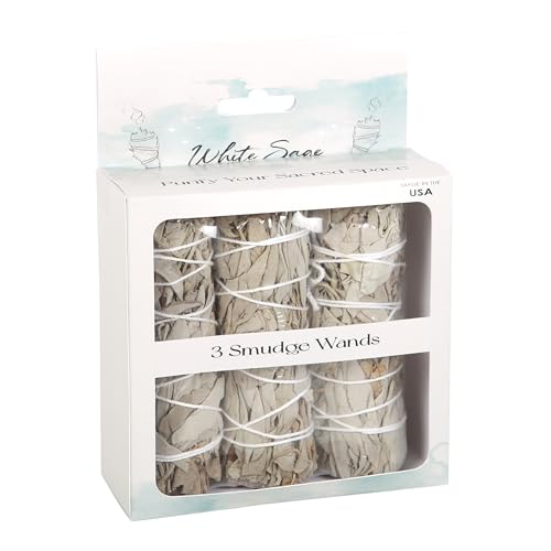 Set mit 3 weißen Salbei Smudge-Sticks für spirituelle Reinigung – Heilige Raumreinigung – Reiki und Hexerei-Zubehör Set mit 3 weißen Salbei Smudge-Sticks für spirituelle Reinigung – Heilige Raumreinigung – Reiki und Hexerei-Zubehör von Something Different Wholesale