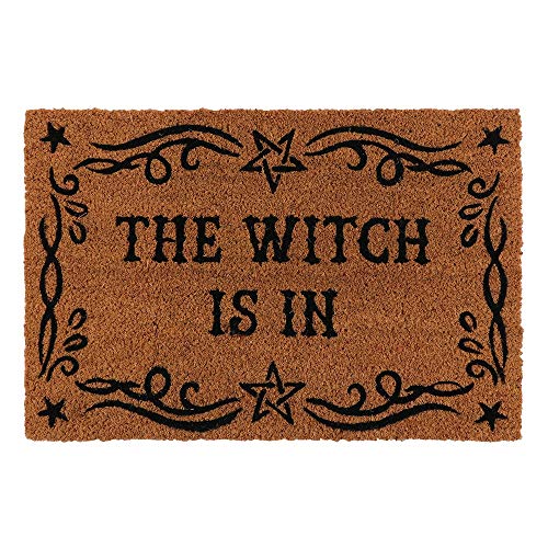 Something Different Wholesale Fußmatte im Gothic-Stil "The Witch Is In", für den Innenbereich, Hexenhaufen, aus der Black Magic Reihe, einzigartige Wohnkultur Something Different Wholesale Fußmatte im Gothic-Stil "The Witch Is In", für den Innenbereich, Hexenhaufen, aus der Black Magic Reihe, einzigartige Wohnkultur von Something Different Wholesale