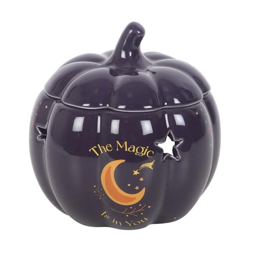The Magic is in You Kürbis-Ölbrenner, Mitternachtsblaue Keramik, goldene Sterne und Halbmond-Design, gemütlicher Herbstduft, anpassbarer Duft, perfektes Herbstgeschenk The Magic is in You Kürbis-Ölbrenner, Mitternachtsblaue Keramik, goldene Sterne und Halbmond-Design, gemütlicher Herbstduft, anpassbarer Duft, perfektes Herbstgeschenk von Something Different Wholesale