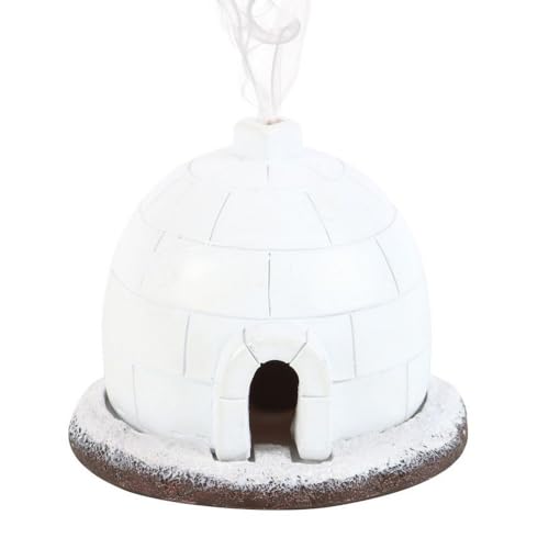 Winter-Iglu-Räucherkegel-Brenner – handgefertigte Keramik, Rauchverteilung, festliche Feiertagsdekoration, für Aromatherapie-Enthusiasten, 14 cm Winter-Iglu-Räucherkegel-Brenner – handgefertigte Keramik, Rauchverteilung, festliche Feiertagsdekoration, für Aromatherapie-Enthusiasten, 14 cm von Something Different Wholesale