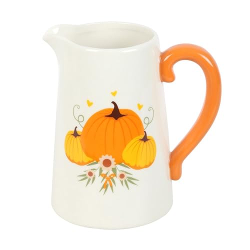 Autumn Pumpkin Ceramic Flower Jug von Something Different