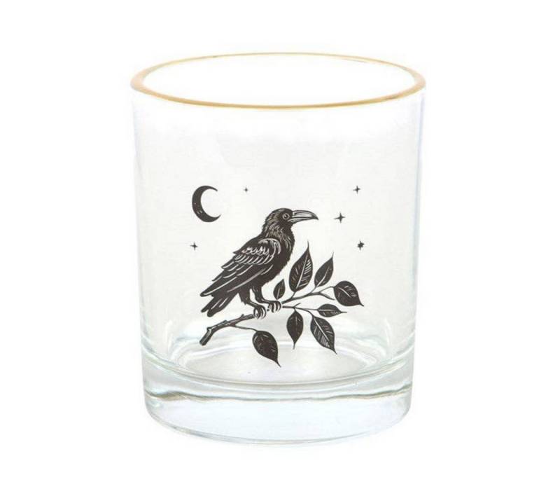 Something Different Cocktailglas Gothic Trinkglas mit Rabenmotiv 350 ml von Something Different