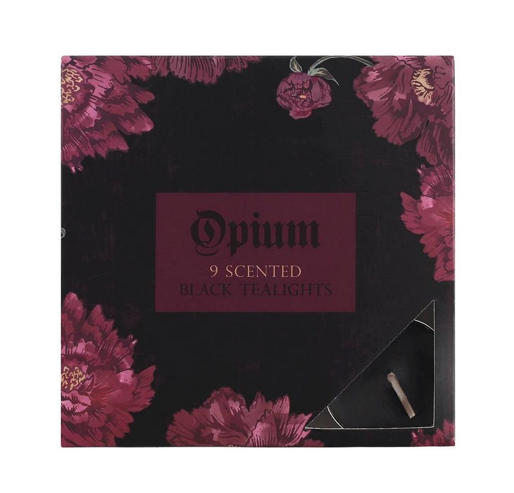 Something Different Duftkerze Opium Teelichter 9 Stück in Geschenkverpackung (Geschenkset, Violette Teelichter 9 Stück in Geschenkverpackung Duftkerzen) von Something Different