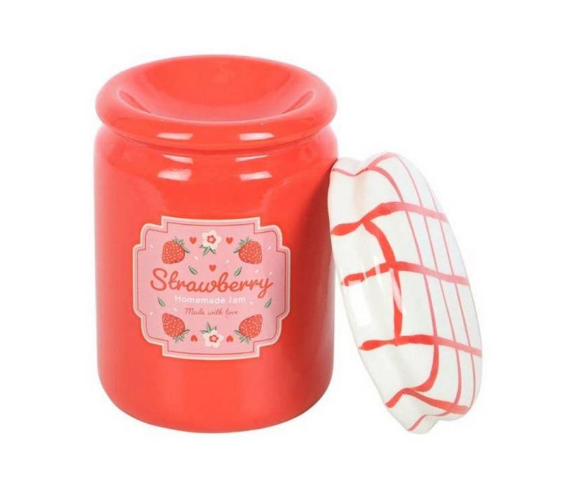 Something Different Duftlampe Strawberry Erdbeeren Marmeladenglas Öl-Brenner von Something Different