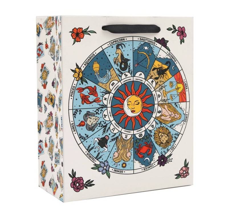 Something Different Geschenkbox 33 cm großer Zodiac-Geschenkbeutel, 33 cm großer Zodiac-Geschenktüte Astrologie von Something Different