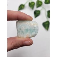 Tumbled Carribean Calcit. 100% Natur | Neben Poliert. Polierter Blauer Pakistan von SomethingMined