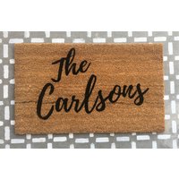 Benutzerdefinierte Personalisierte Fußmatte, Willkommensmatte, Vordere Eingang, Haustür, Matte, Benutzerdefinierte Housewarminggeschenk, Makler von SomethingToStopFor