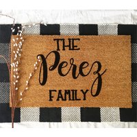 Personalisierte Türmatte, Türmatte Für Familie, Mit Namen von SomethingToStopFor