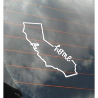 State Home Aufkleber, Kalifornien, Jeder Staat California Auto-Aufkleber, Home, Auto-Dekoration, Auto-Fenster-Aufkleber von SomethingToStopFor