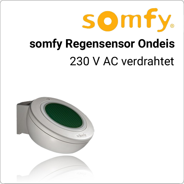 SOMFY Regensensor Ondeis 230 V AC verdrahtet von Somfy