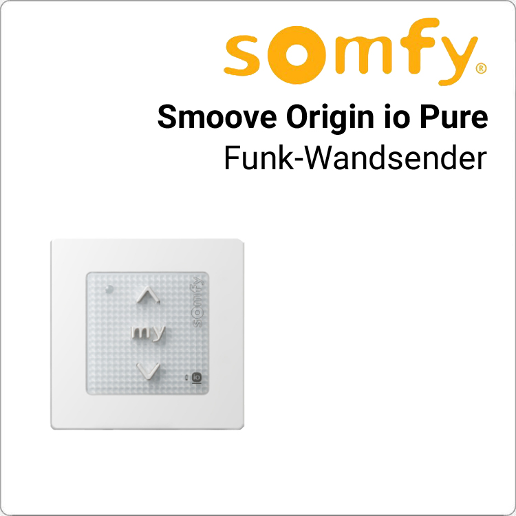 SOMFY Smoove Origin io Pure 1-Kanal Wandsender von Somfy