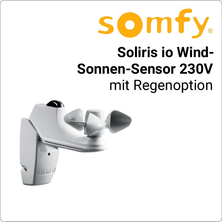 SOMFY Soliris io Wind-Sonnen-Sensor 230V mit Regenoption von Somfy