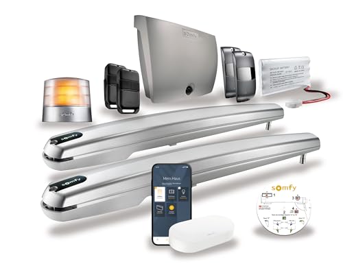 Somfy 1241957 - Exavia Star Connect, Drehtor Motorisierung mit Connectivity Kit, Tore mit einer max. Höhe von 2m und Breite von 2.5m, Steuerung mit Amazon Alexa, Appple HomeKit & Google Assistant von Somfy