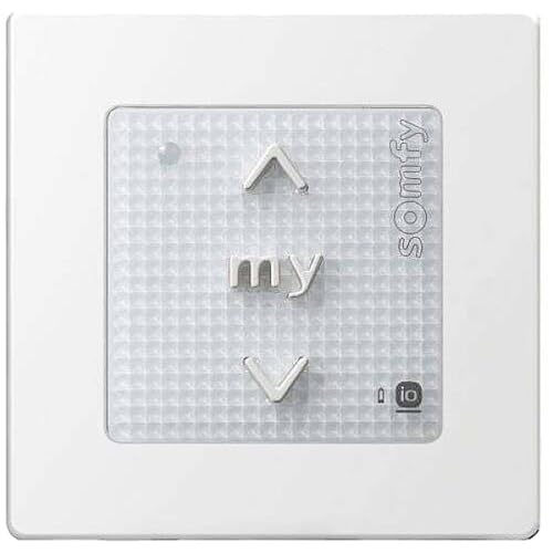 Somfy 1811066 - Smoove Origin IO | Drahtlose Wandsteuerung | Funk io-homecontrol | Zur Steuerung von 1 Motor oder 1 Gruppe von Funk-Motoren io-homecontrol von Somfy