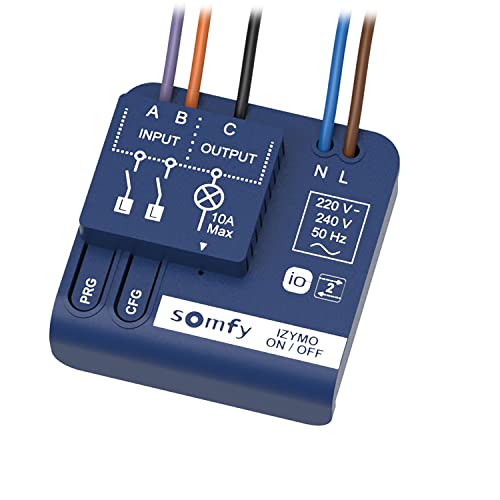 Somfy 1822649 - Izymo Licht-Empfänger io AN/AUS | TaHoma (Switch) kompatibel von Somfy