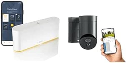 Somfy 1870595 - Tahoma Switch | Smart Home - Zentrale | io-, RTS- Technologien & Zigbee 3.0 + Somfy 2401563 - Überwachungskamera für den Außenbereich inkl. Sirene und Nachtsichtfunktion | WLAN von Somfy