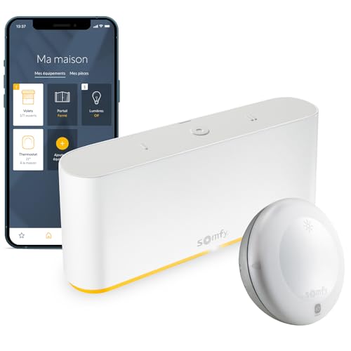 Somfy 1870595 - Tahoma Switch | intelligente Smart Home - Zentrale & 2401219 - Funk-Sonnensensor Sunis Wirefree io | Batteriebetrieben | Kompatibel mit Tahoma (Switch) von Somfy