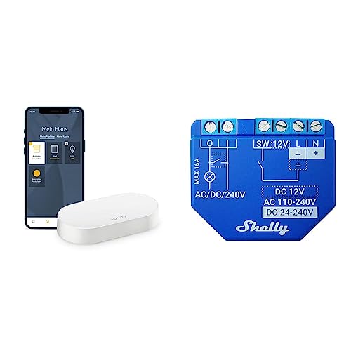 Somfy 1870755 - Connectivity Kit & Shelly Plus 1 Smart Home Relais Schalter, Digitale Steuerung von elektronischen Geräten per kostenloser App & WLAN, Funktioniert mit Amazon Alexa & Google Home von Somfy