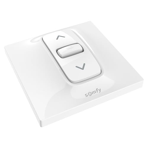 Somfy 1870881 - Wandschalter Inis für motorisierte Rollläden oder Jalousien | Schalter für 230V kabelgebundenen Motor | 3 Befehle, Weiß von Somfy