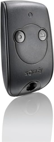 Somfy 1841026 - Keytis 2-Kanal-RTS-Fernbedienung | Zur Steuerung von 2 RTS-Tor- und Garagentormotoren, Schwarz von Somfy