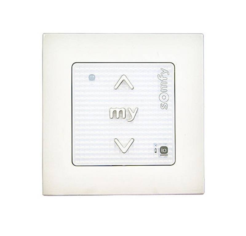 Somfy Rollladen-Funksteuerung Smoove Origin io Funk Wandsender TaHoma®Somfy inkl. Rahmen, für Rolläden & Markisen von Somfy