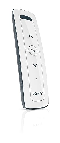 Somfy Situo 1 Pure – 1-Kanal RTS-Fernbedienung für Jalousien, Lampenschirme, Markisen – omnidirektionale Steuerung, mysomfy Lieblingsposition – eleganter Weißton – #1870571 von Somfy