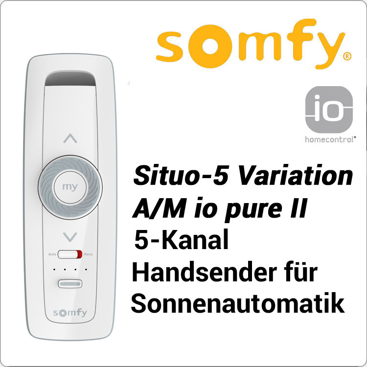 Somfy-Situo-5 Variation A/M io II pure 5-Kanal Handsender Somfy-Situo-5 Variation A/M io II pure 5-Kanal Handsender von Somfy
