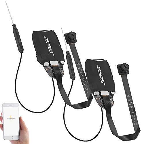 Somikon Knopfkamera WLAN: 2er-Set WLAN-Full-HD-Micro-Einbau-Kameras mit App (Knopfkamera mit Live Übertragung, Minikamera mit Mikrofon, Überwachungssysteme) von Somikon