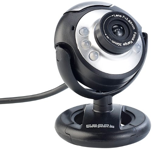 Somikon USB Videokamera: Hochauflösende USB-Webcam mit 6 LEDs, HD-Video (1280 x 1024 Pixel) (Kamera USB, Hochauflösende Kamera, hochauflösend) von Somikon