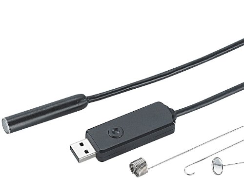 Somikon Endoskopkameras: Wasserfeste USB-Endoskop-Kamera mit 7m-Kabel & LEDs (USB Endoskop Kamera Software, Abflusskamera, Endoscop Camera) von Somikon