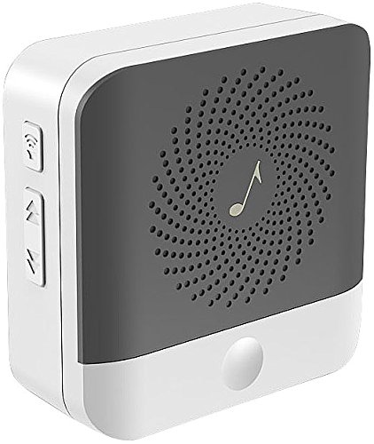 Somikon Zubehör zu Glocke mit Kamera: Klingel-Empfänger zur Erweiterung von WLAN-Video-Türklingel (Funkklingel Erweiterung, WLAN Gong, Überwachungskamera mit Infrarot) von Somikon