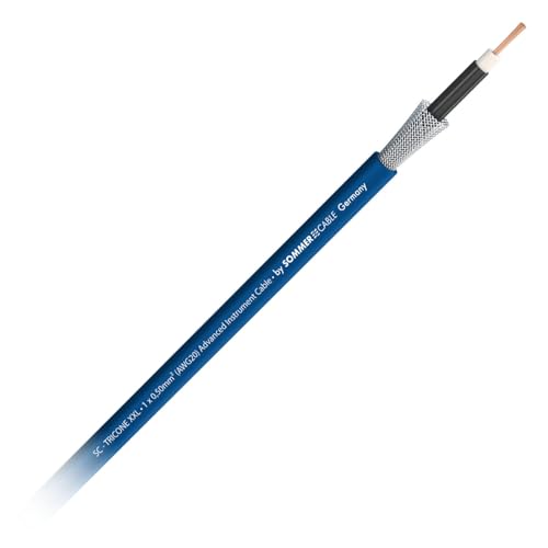 Sommer Cable 1m+ SC TRICONE ® XXL 1 x 0,50 mm² OFC Gitarren- Instrumentenkabel LLC blau - 300-0272 - von Sommer Cable