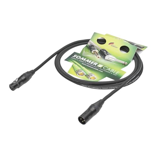 Sommer Cable 2,5m Mikrofonkabel SC-Galileo 238, 2 x 0,38 mm² - NEUTRIK® 3pol XLR Stecker m/w - GAU2-0250-SW von Sommer Cable
