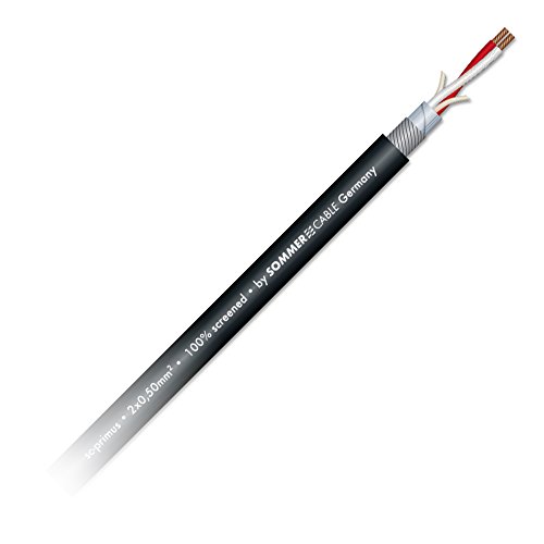 Sommer Cable 10m Mikrofonkabel SC-PRIMUS OFC 2 x 0,50mm² symmetrisch schwarz 100% geschirmt von Sommer Cable