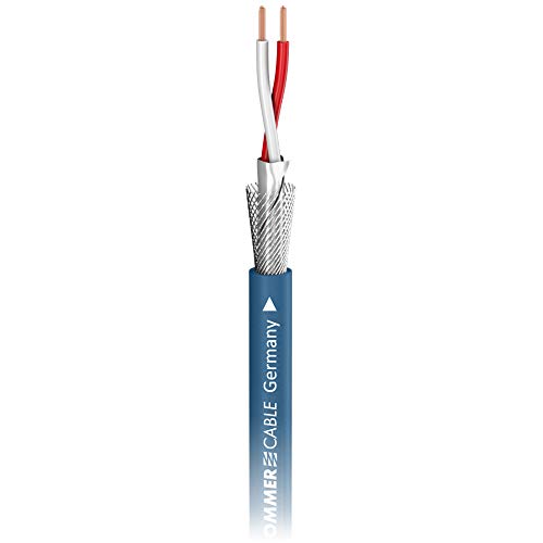 SOMMER CABLE SC GOBLIN OFC 2 x 0,14mm² geschirmt Mikrofon- Patchkabel Meterware (blau) - 200-352 von SommerCable