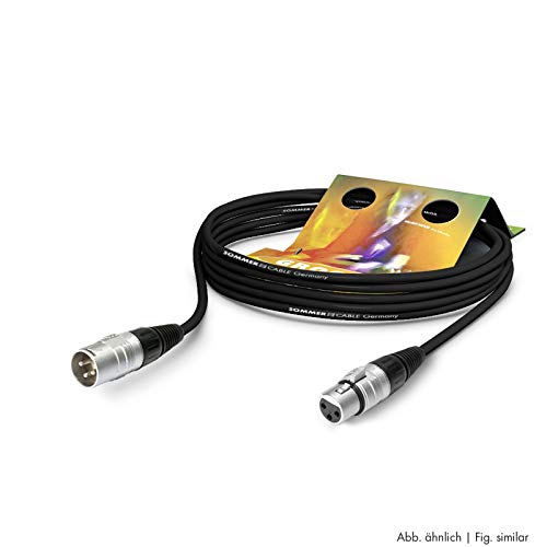 Sommer Cable SGHN-0100-SW XLR Anschlusskabel [1x XLR-Buchse 3 polig - 1x XLR-Stecker 3 polig] 1.00m von SommerCable