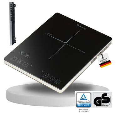 Sommertal Induktionskochfeld Platte Tragbar Super-Slim Design bis 240 °C mit 4h Timer, Touch-Bedienung Sommertal Induktionskochfeld Platte Tragbar Super-Slim Design bis 240 °C mit 4h Timer, Touch-Bedienung von Sommertal