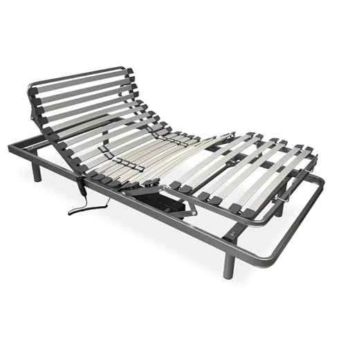 Somnia Descanso - Elektrisches Gelenkbett Ergoflex, 5 Ebenen, verstärkter Rahmen, zuverlässig und leise, Deutscher Motor, 90 x 190 Somnia Descanso - Elektrisches Gelenkbett Ergoflex, 5 Ebenen, verstärkter Rahmen, zuverlässig und leise, Deutscher Motor, 90 x 190 von Somnia Descanso