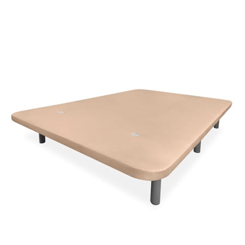 Somnia Descanso - Extra verstärkter 3D-Polsterfuß, hohe Stabilität, mit Verstärkungsstangen und 6 Metallfüßen mit Gewinde von 27 cm, 150 x 190 cm, Beige Somnia Descanso - Extra verstärkter 3D-Polsterfuß, hohe Stabilität, mit Verstärkungsstangen und 6 Metallfüßen mit Gewinde von 27 cm, 150 x 190 cm, Beige von Somnia Descanso