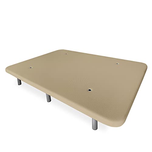 Somnia Descanso - Verstärkte 3D-Polsterbasis, hohe Stabilität mit 5 Querstangen und 6 Metallfüßen, 27 cm, 150 x 190 cm, Beige Somnia Descanso - Verstärkte 3D-Polsterbasis, hohe Stabilität mit 5 Querstangen und 6 Metallfüßen, 27 cm, 150 x 190 cm, Beige von Somnia Descanso