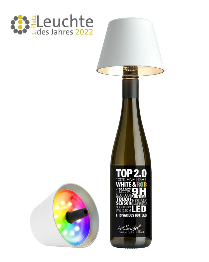 Sompex-Lighting TOP 2.0 WEISS H11CMD12,5CM RGB KUNSTST, 103lm 1,3W 2700-3000K Sompex-Lighting TOP 2.0 WEISS H11CMD12,5CM RGB KUNSTST, 103lm 1,3W 2700-3000K von Sompex-Lighting