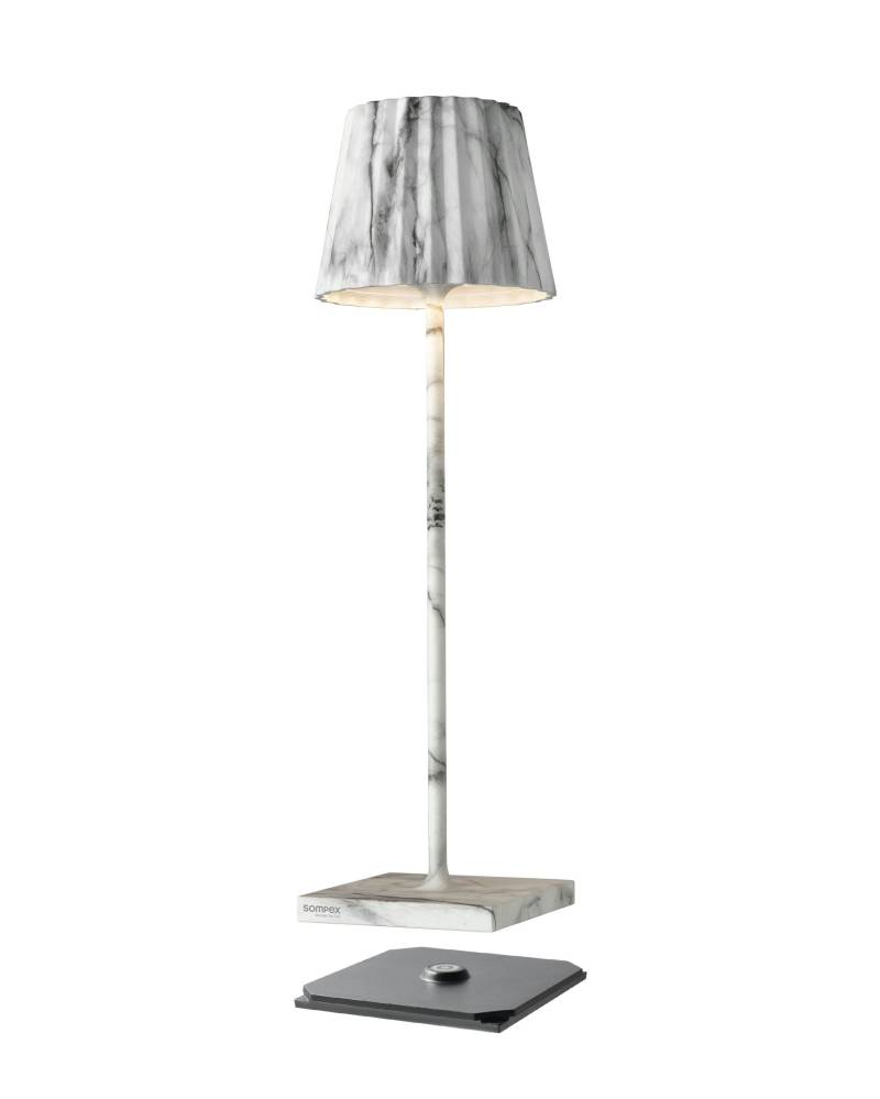 Sompex-Lighting TROLL 2.0 Akku-Tischleuchte Marmor von Sompex-Lighting