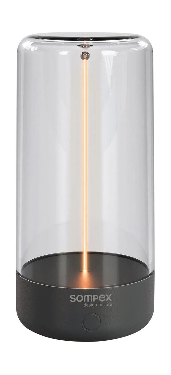 Akku-Tischleuchte 14 cm 0,5 W Pulse anthrazit von Sompex
