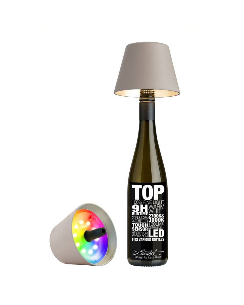 LED-Leuchte 11 cm 1,3 W Top 2.0 sand mit RGB-Farbwechsel von Sompex