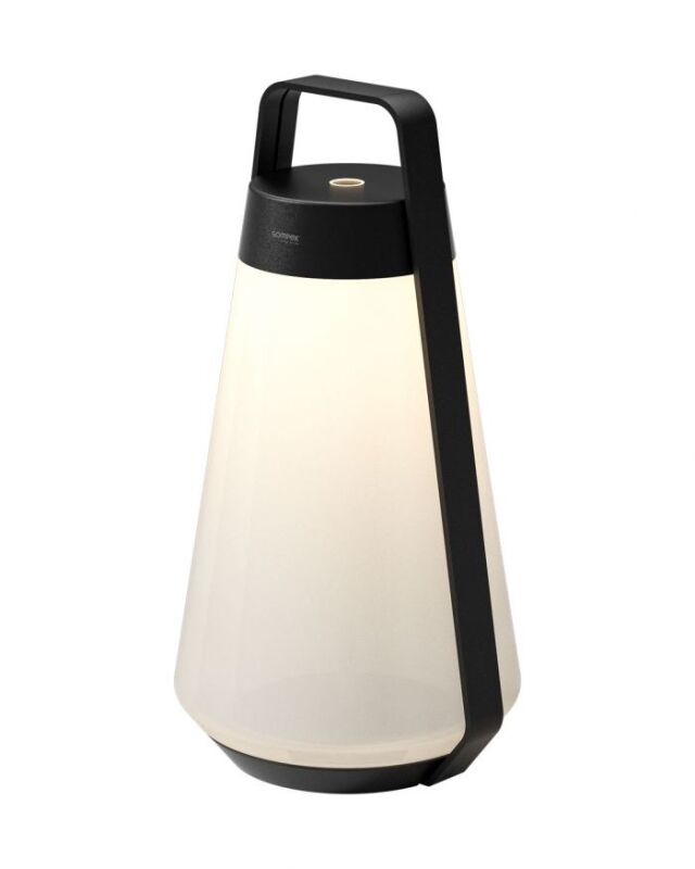 Sompex Air schwarz Akku LED Tischleuchte von Sompex