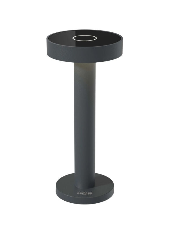 Sompex Boro Akku LED Tischleuchte anthrazit von Sompex