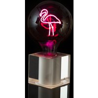 Sompex Cubic Tischleuchte Acryl, mit Motiv Leuchtmittel Flamingo von Sompex