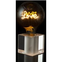 Sompex Cubic Tischleuchte Acryl, mit Motiv Leuchtmittel Love von Sompex