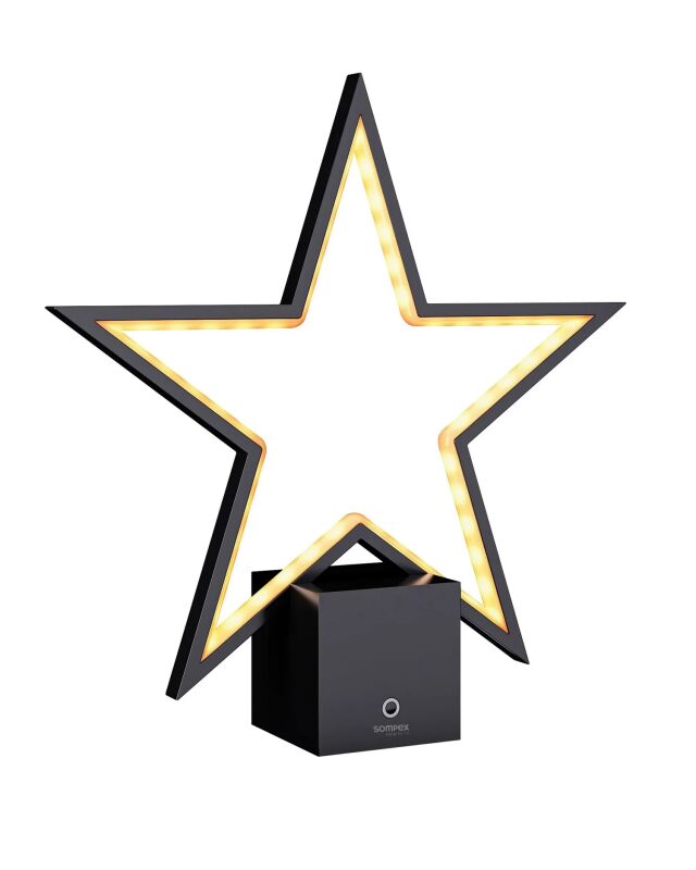 Sompex LED Stern Akku-Tischleuchte Lucy 2.0 schwarz von Sompex